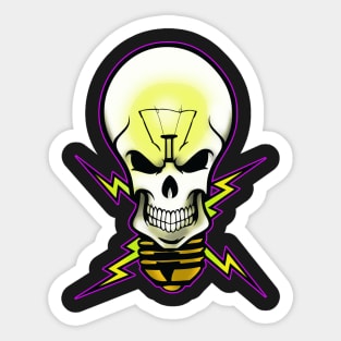 Skull Bulb Sticker